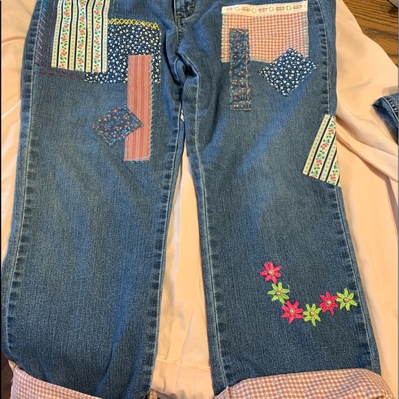 Cute hand stitched jeans! - Picture 1 of 6
